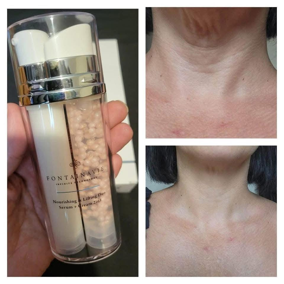 Fontainavie nourishing and lifting serum & cream 2-in-1