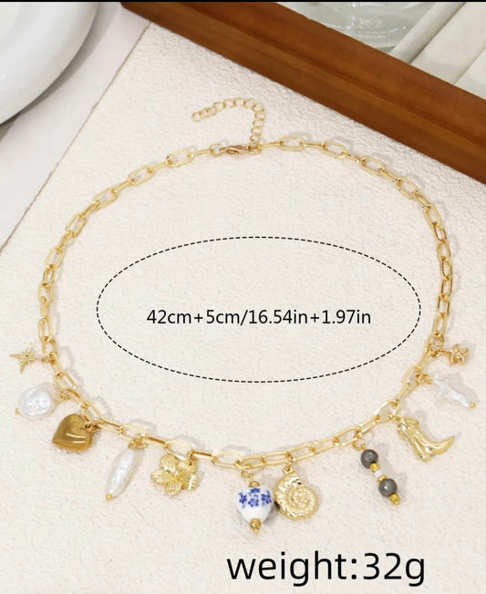 All the things charm necklace