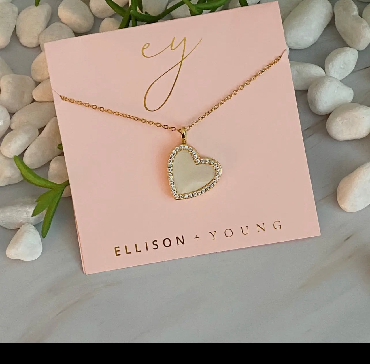 Shell Heart Locket Pendant Necklace