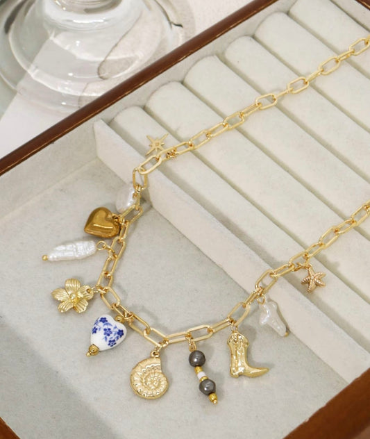All the things charm necklace