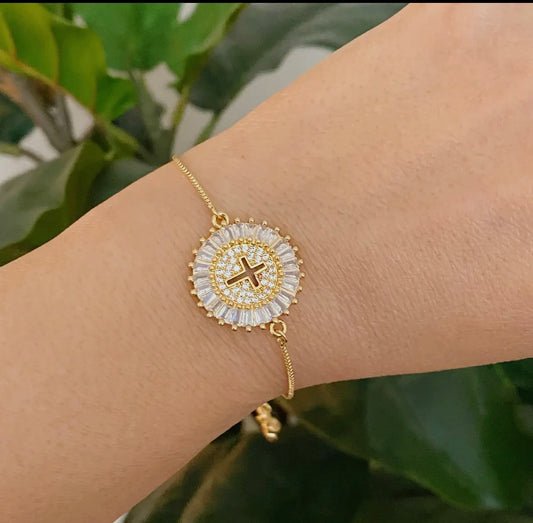 Mesmerized by the cross slide bracelet