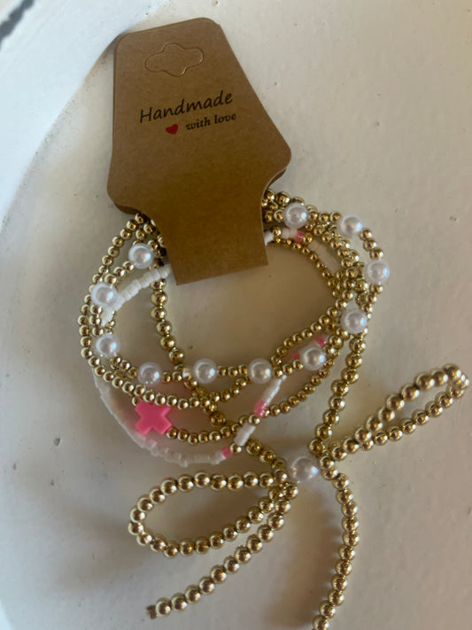 Multi stack dainty bracelet