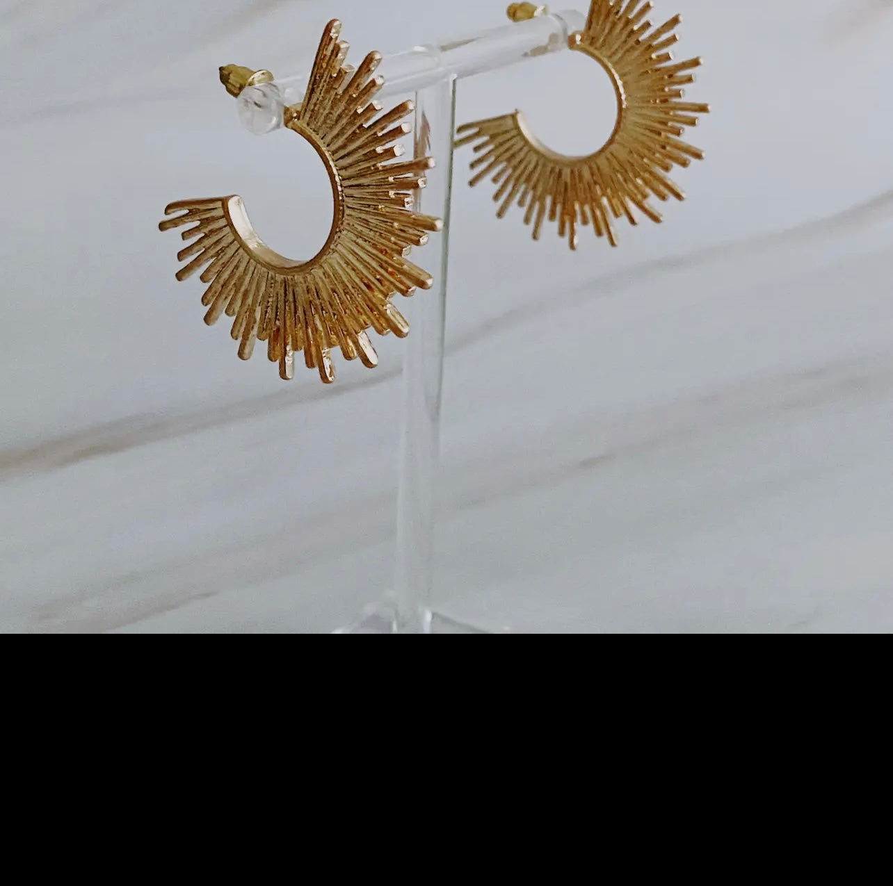 Pharaoh Half Hoop Earrings