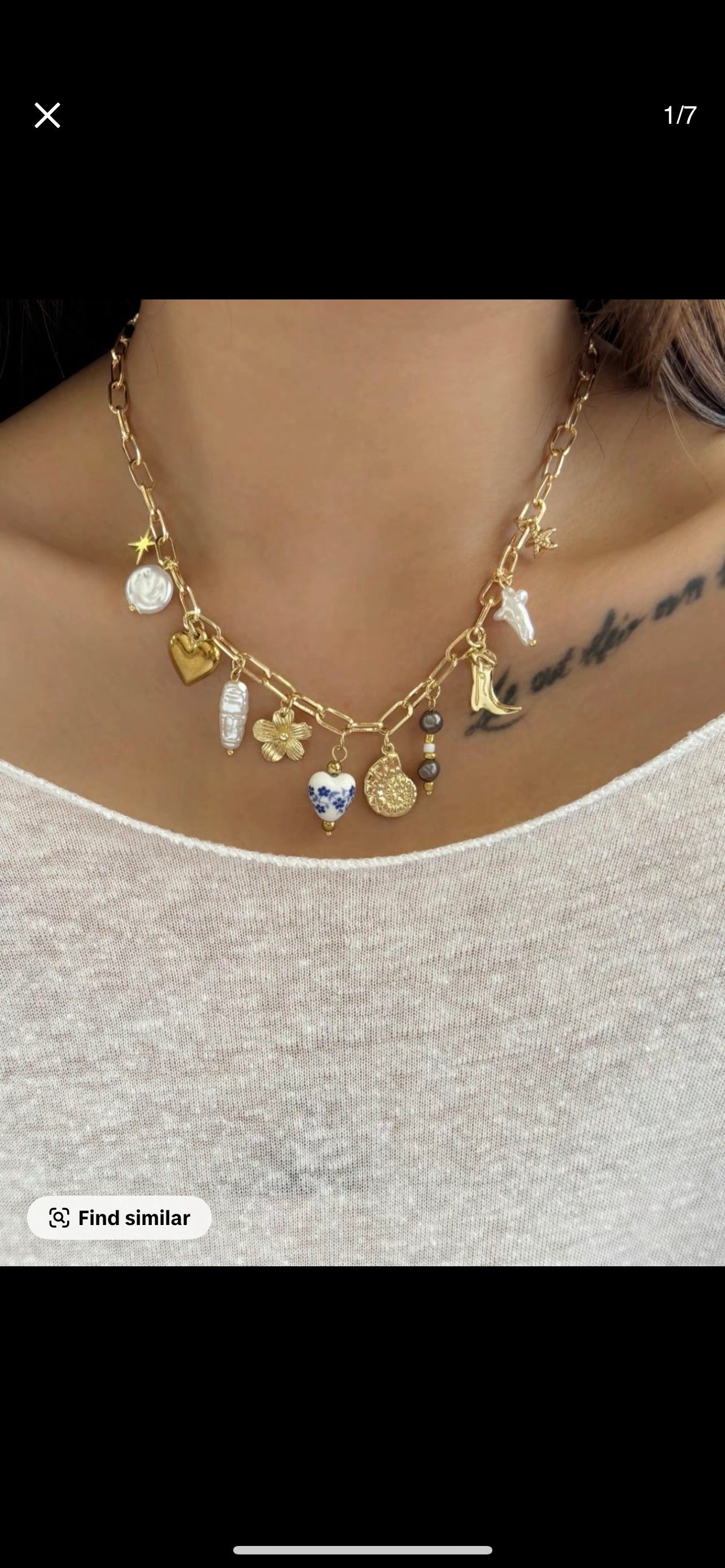 All the things charm necklace