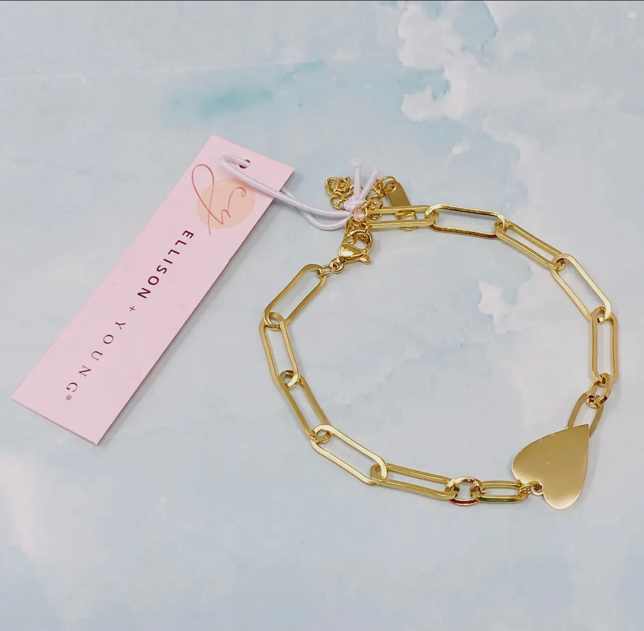 You are my side heart gold bracelet